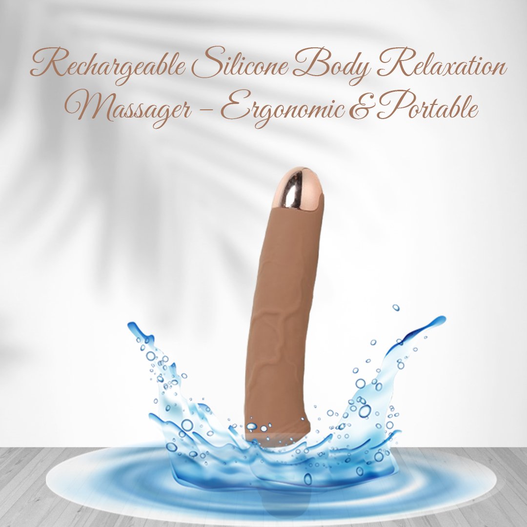 Brown Telescopic Vibrating And Thrusting Dildo - Image 3